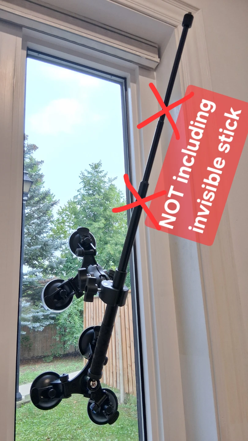 Car 6 Suction Cup Insta360 invisible stick DJI GoPro Hero action