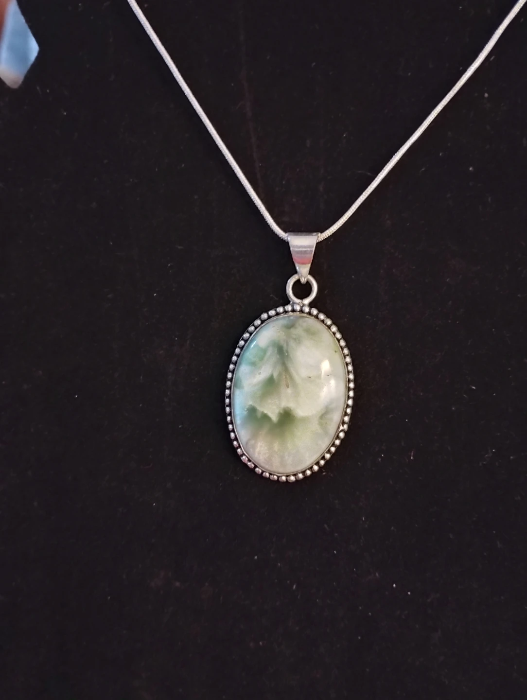 Clouded Moss Agate  Necklace - photo 2