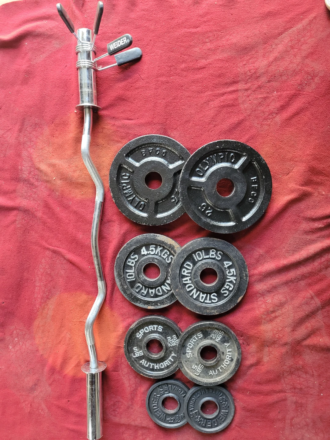 2" HOLE EZ-CURL BAR WITH 85LBSs - photo 2