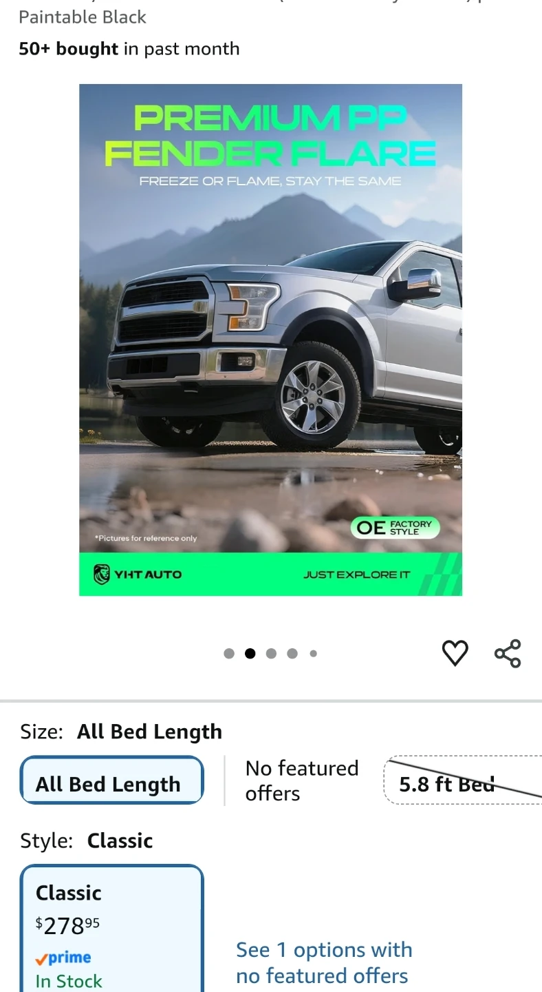 Fender Flares for Chevy Silverado 2014-2019 - photo 2