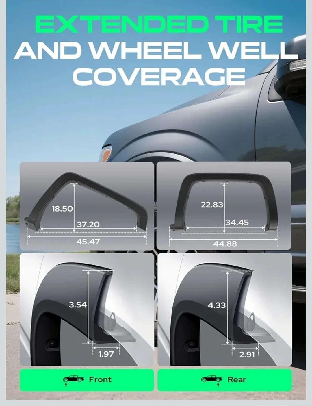 Fender Flares for Chevy Silverado 2014-2019 - photo 4
