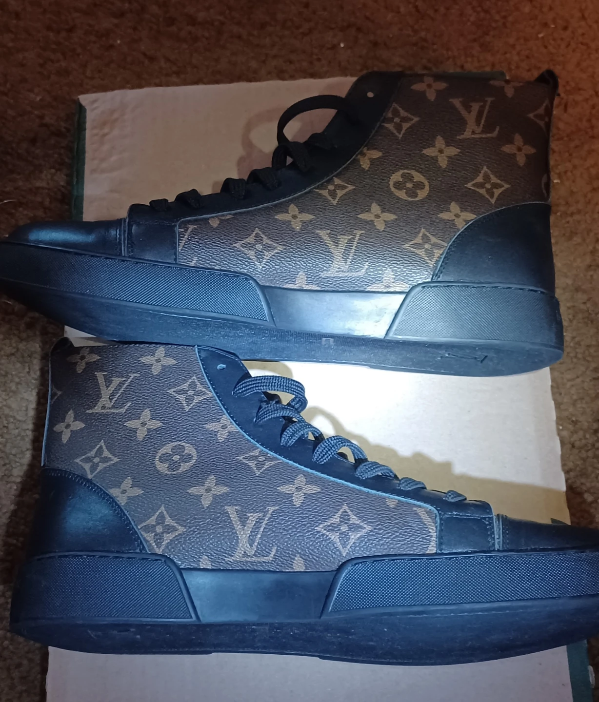 Louis Vuitton Monogram High Top Sneakers