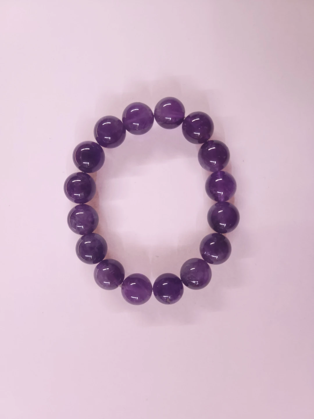 High Quality Amethyst Beaded Bracelet - photo 2