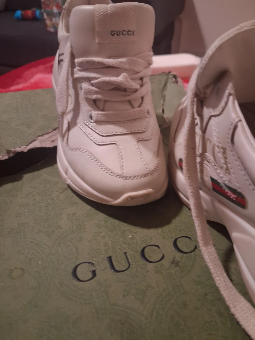 Gucci White Leather Sneakers - photo 4