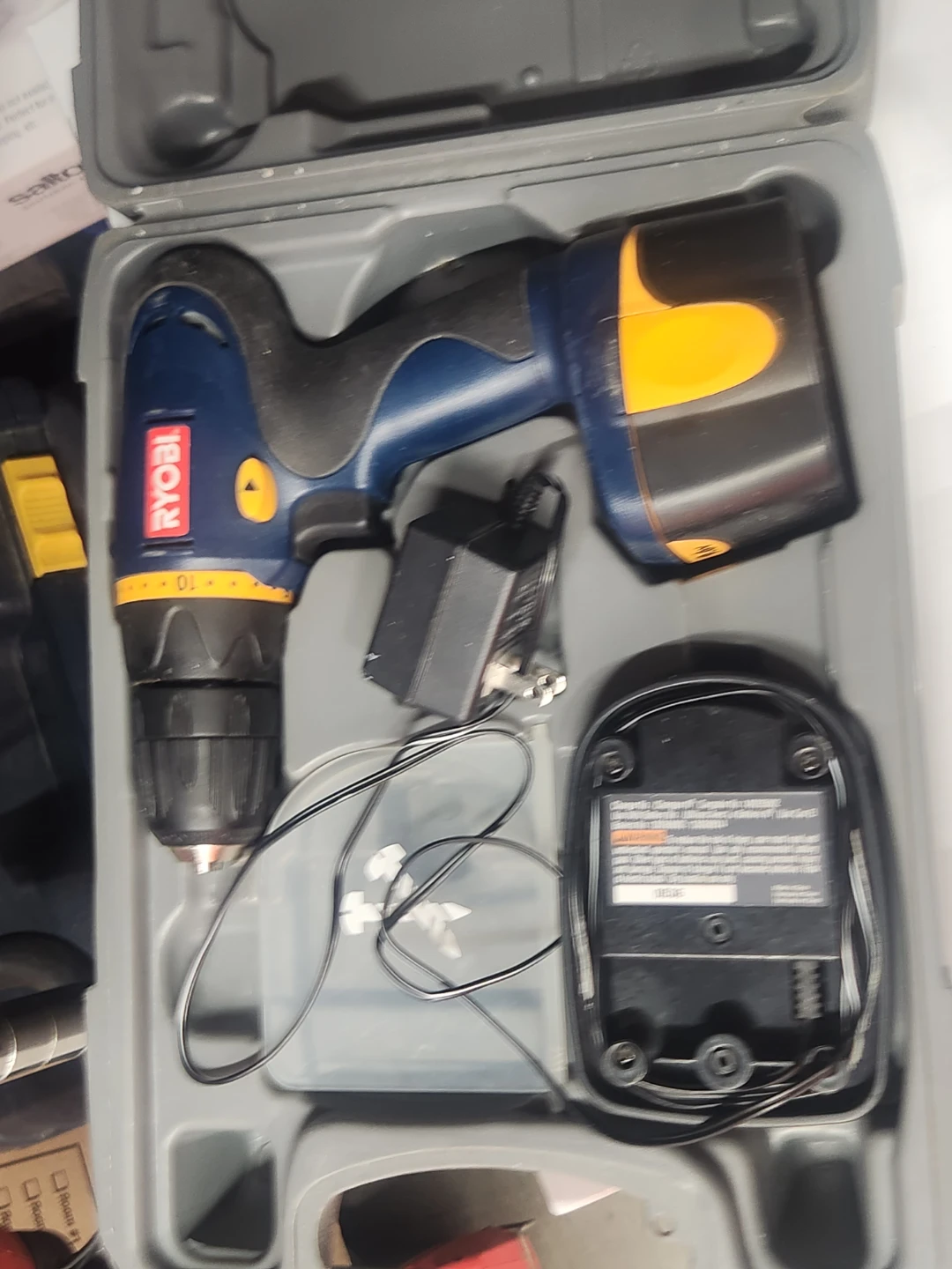 Ryobi 9.6V Cordless Drill with Battery and Charger