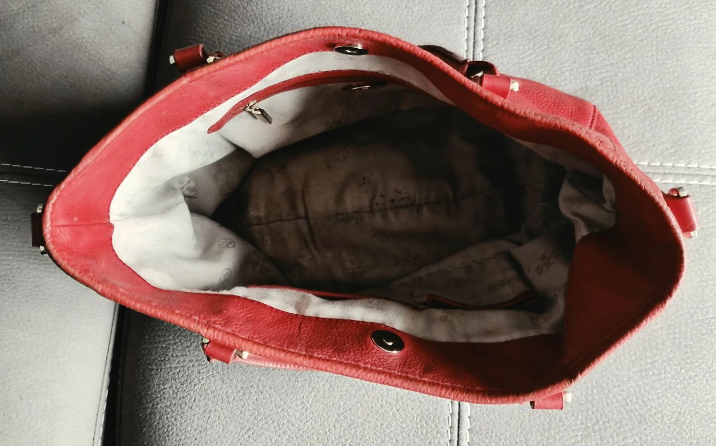 Tory Burch Red Leather Tote Bag - photo 3