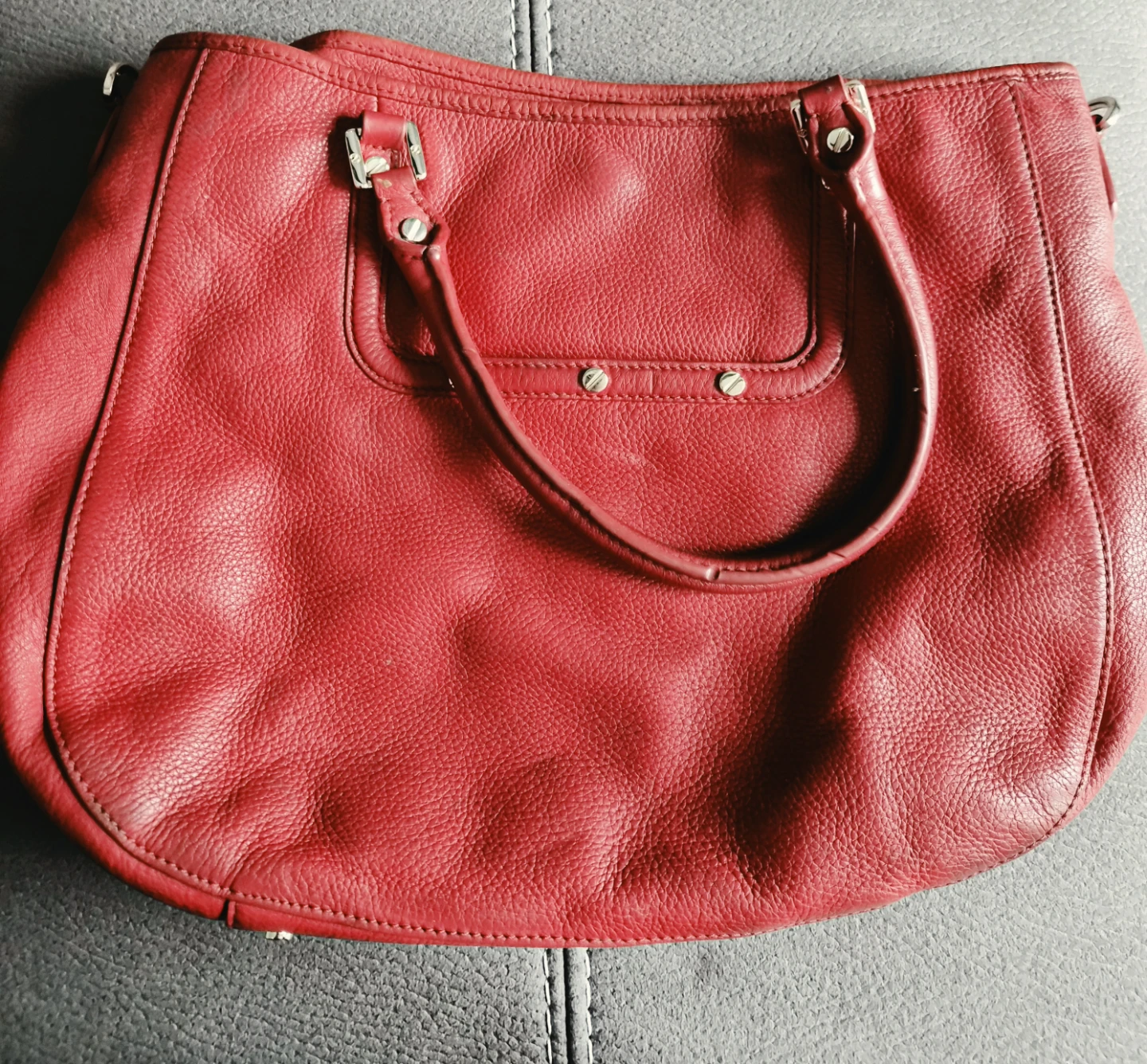 Tory Burch Red Leather Tote Bag - photo 4
