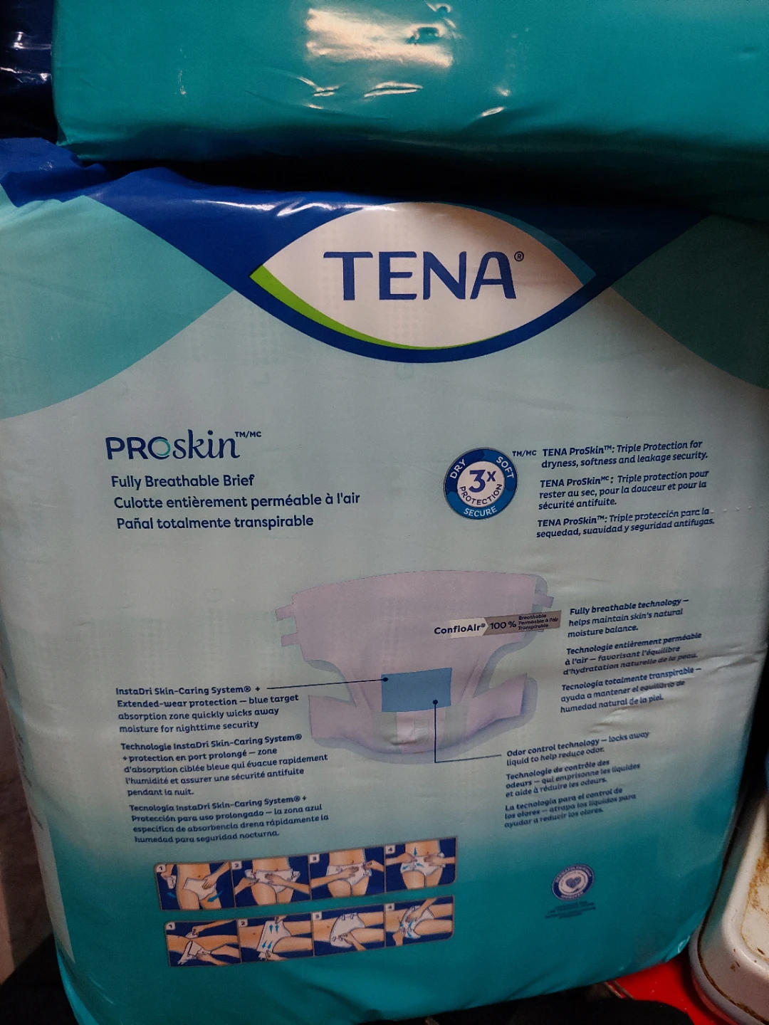 TENA ProSkin Briefs - L/G (Super) New Unopened! - photo 2