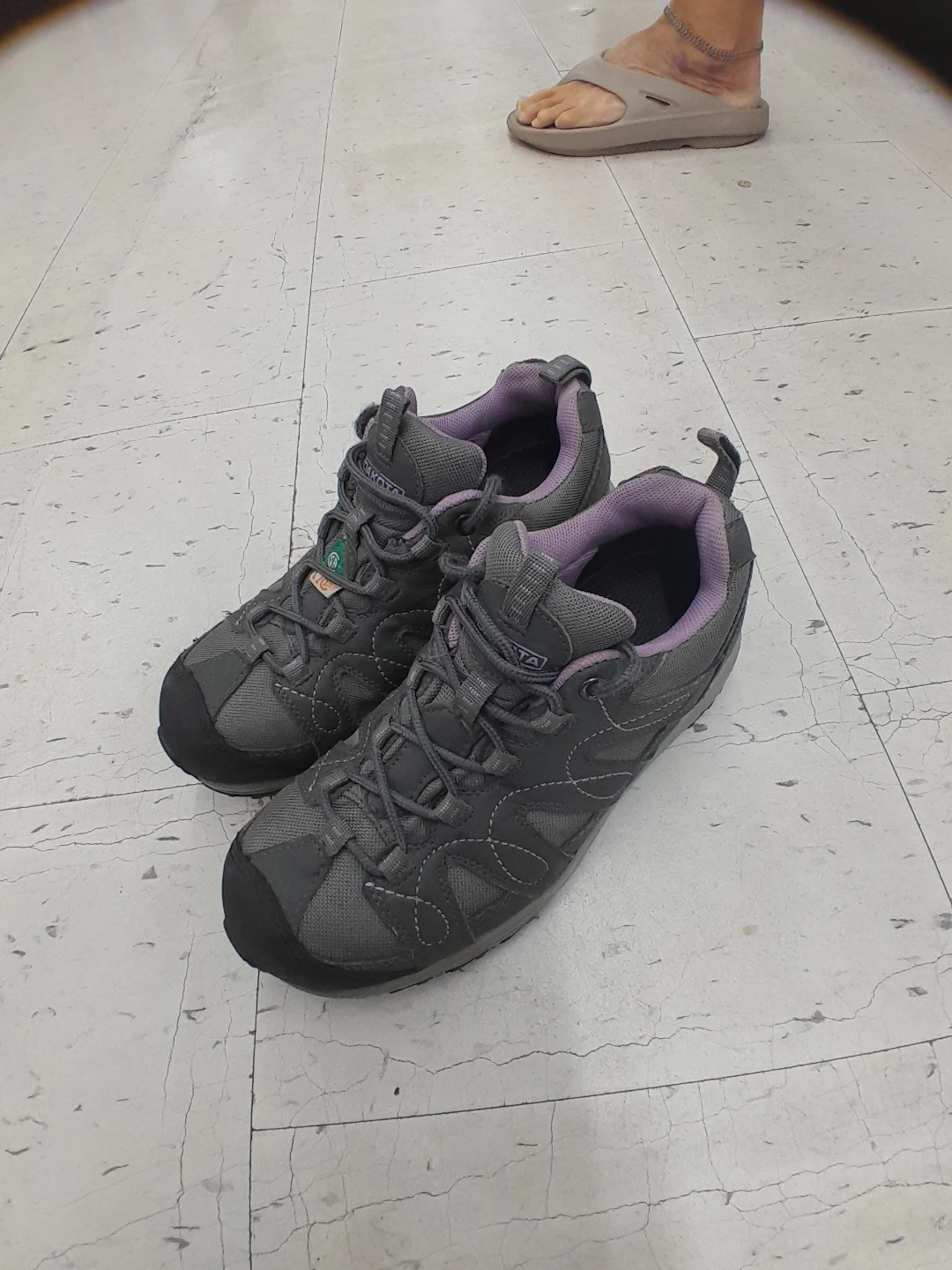 Dakota Women's Safety Shoes - Grey/Purple Size 7.5 - photo 2