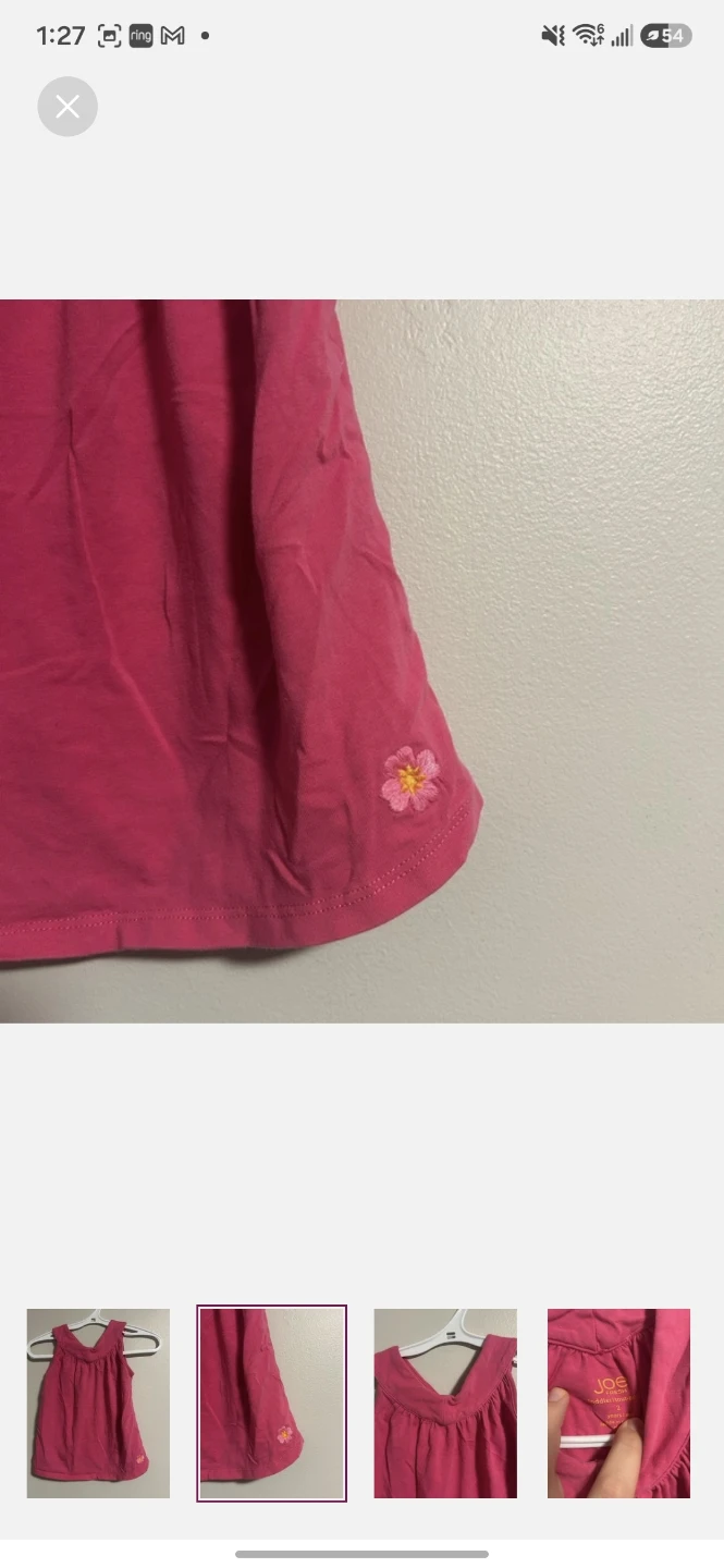 Joe Fresh Pink Toddler tank top - Size 2 - photo 2