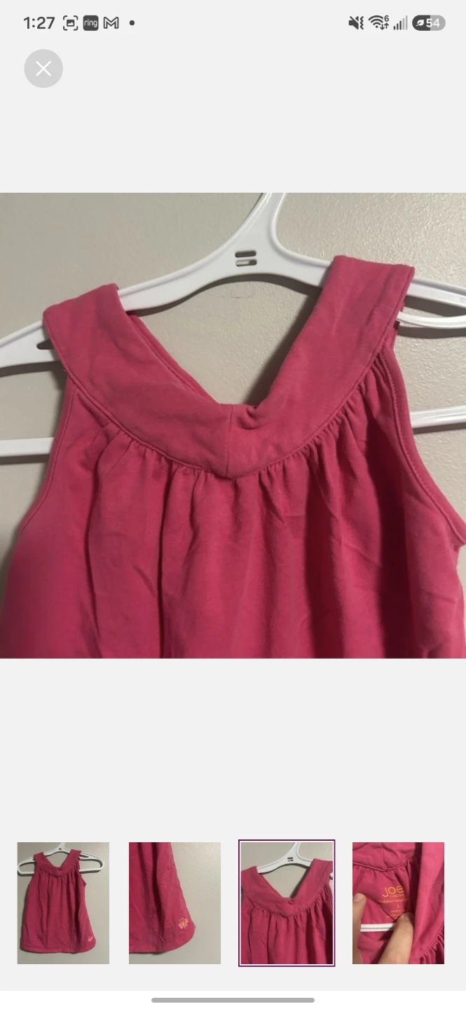 Joe Fresh Pink Toddler tank top - Size 2 - photo 3