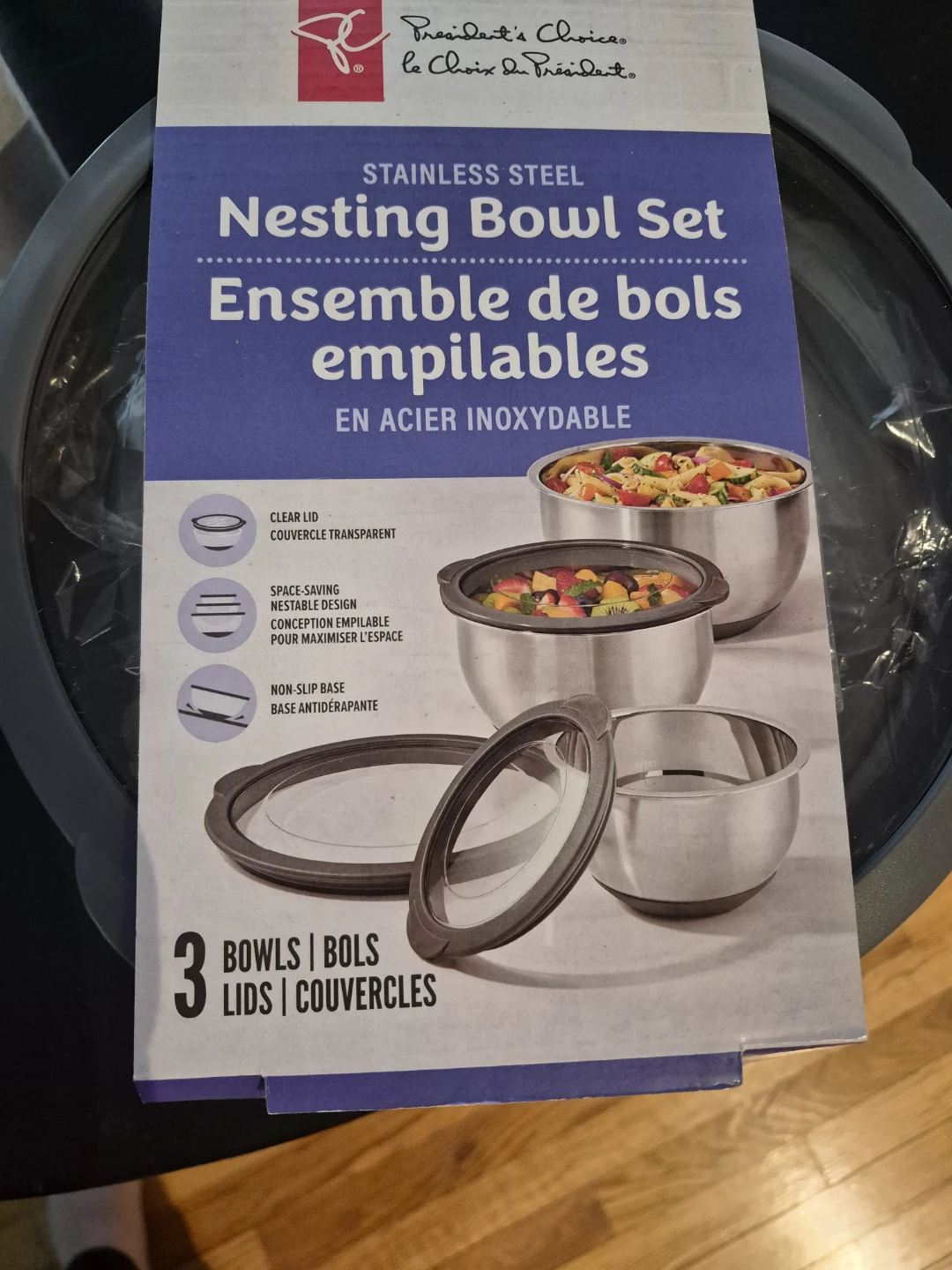 President's Choice Stainless Steel Nesting Bowl Set