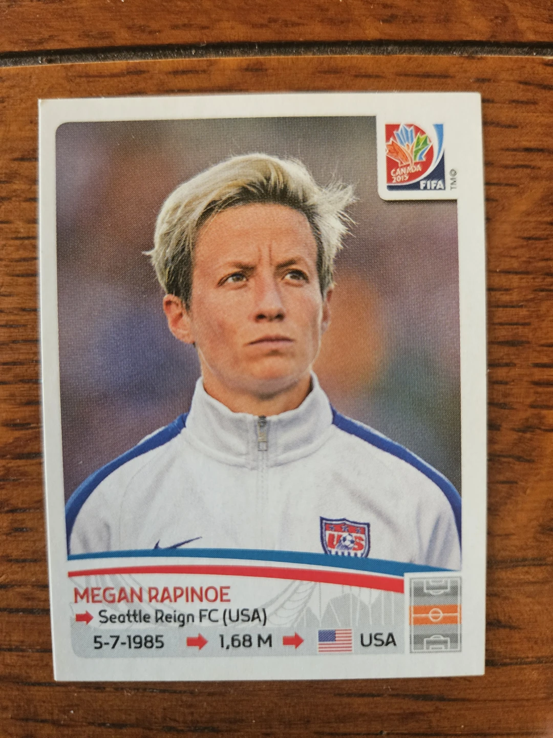 Panini FIFA Women's World Cup 2015 Megan Rapinoe Sticker