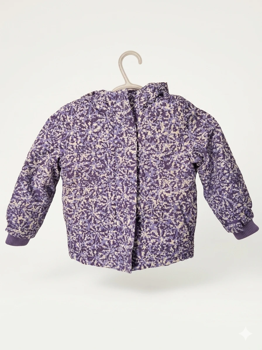 Joe Fresh Toddler Winter Snowsuit - Purple Floral Print - Size 3 - photo 3