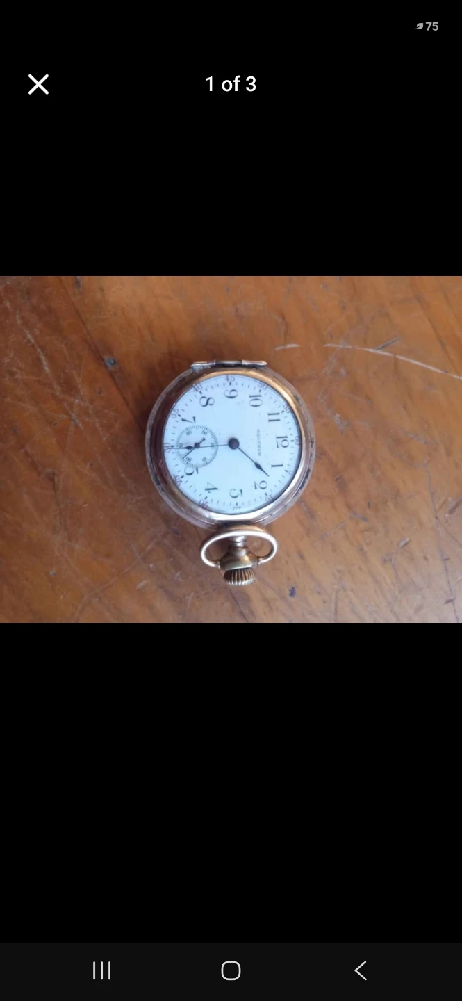 Vintage train Pocket Watch