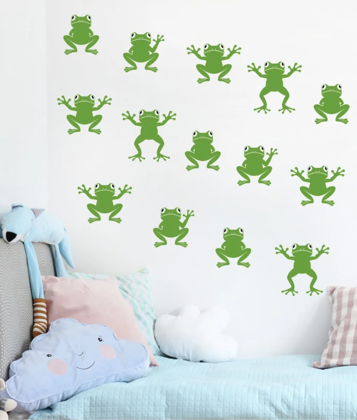 Happy Green Frog Peel & Stick Wall Stickers Vinyl Wall Art - photo 4