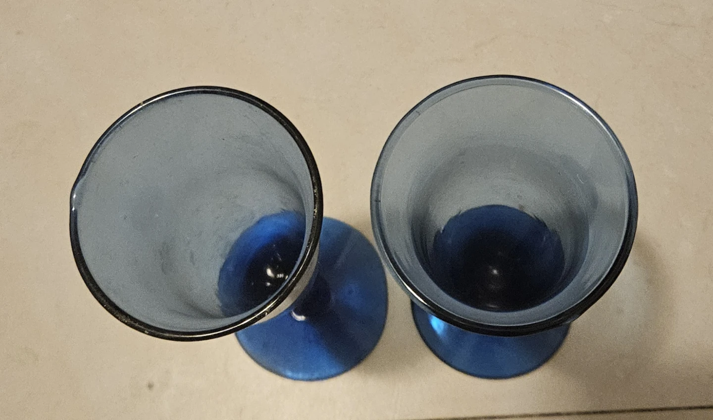 Blue Glass Flutes - Set of 2 - photo 2
