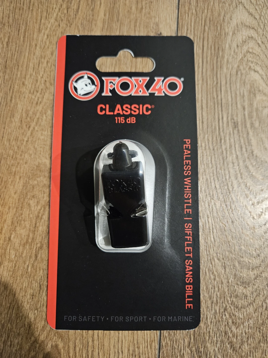Fox 40 Classic Pealess Whistle Black