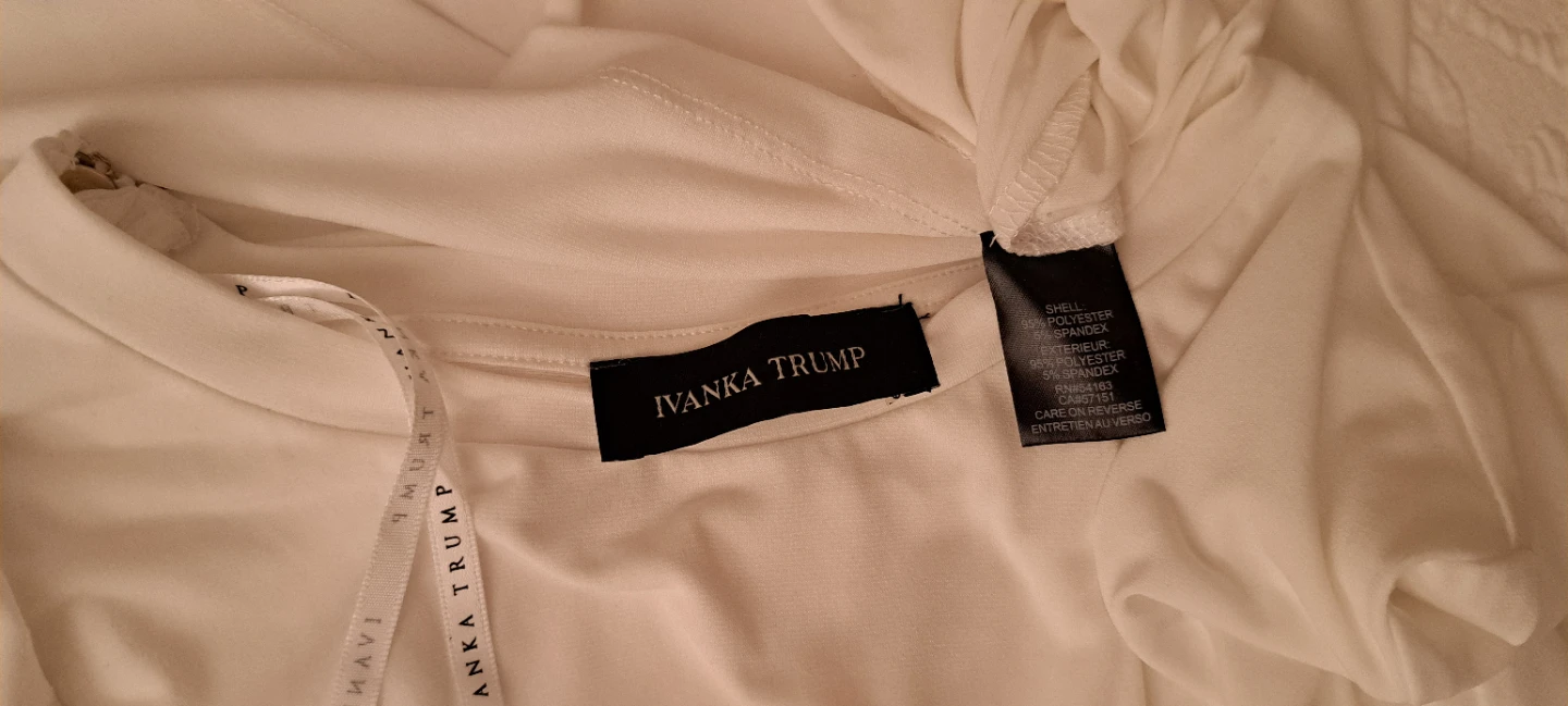 Ivanka Trump White Drape T-Shirt - photo 2