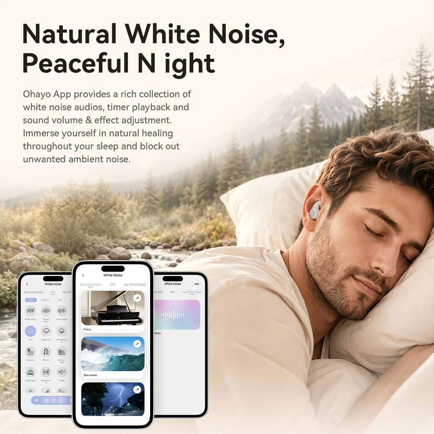NEW Sleep Earbuds Bluetooth 6.0 Noise Cancelling Headphones - photo 4