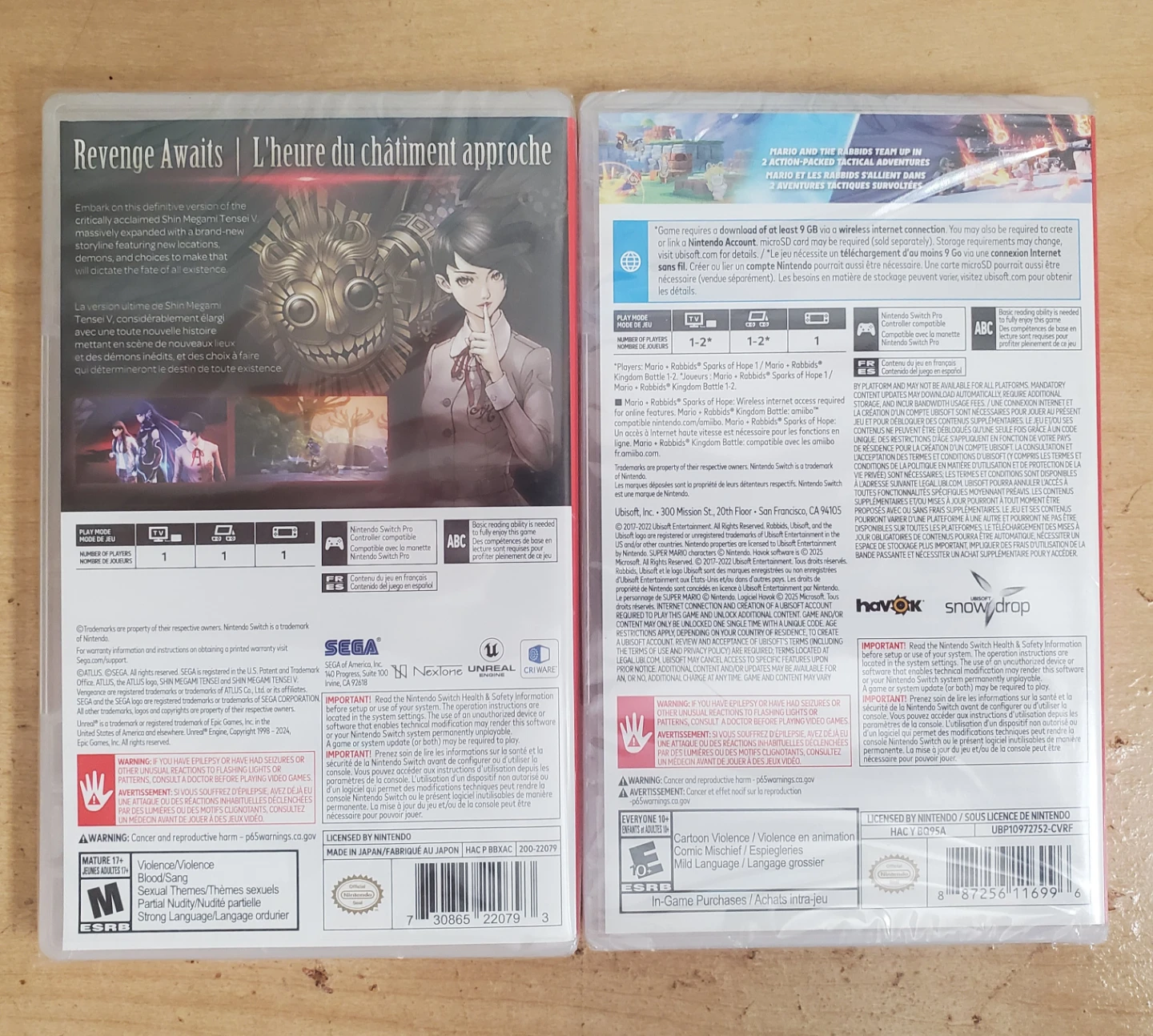 Brand New Nintendo Switch Shin Megami Tensei V & Mario Rabbids - photo 2