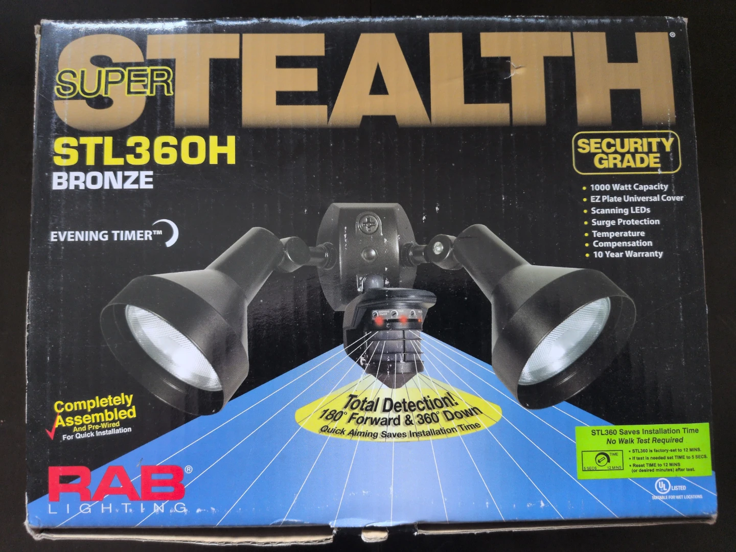 RAB Lighting Super Stealth STL360H Bronze Floodlight