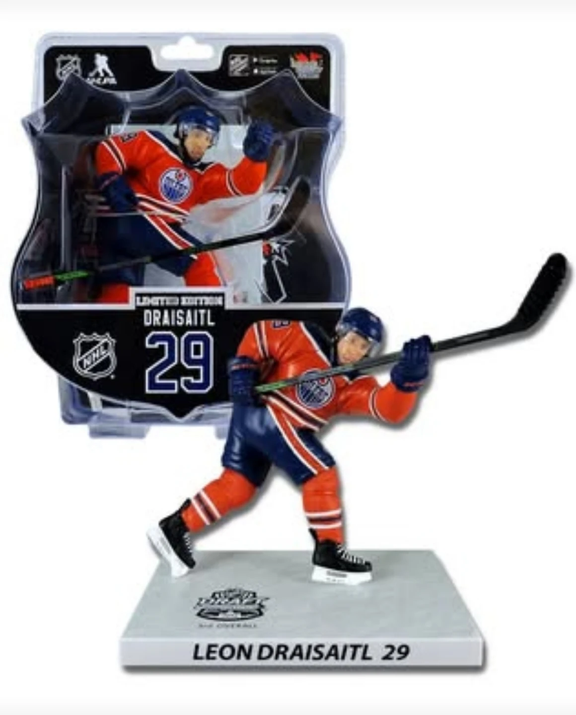 Leon Draisaitl Oilers - Orange Draft NHL 6" Figure - photo 2