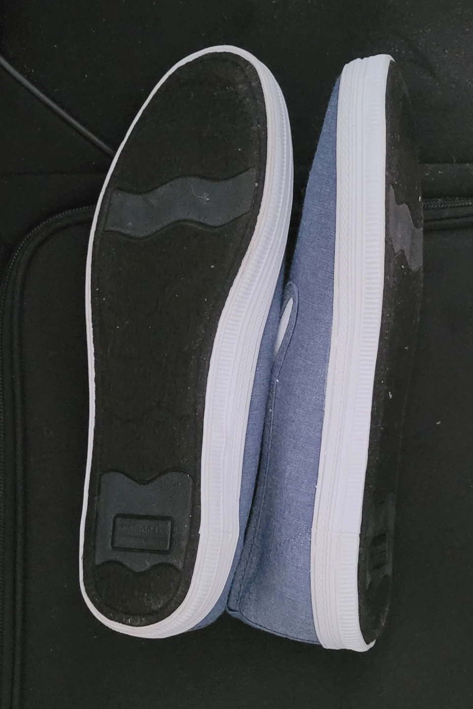 City Sneaks Blue Canvas Slip-On Shoes - photo 3