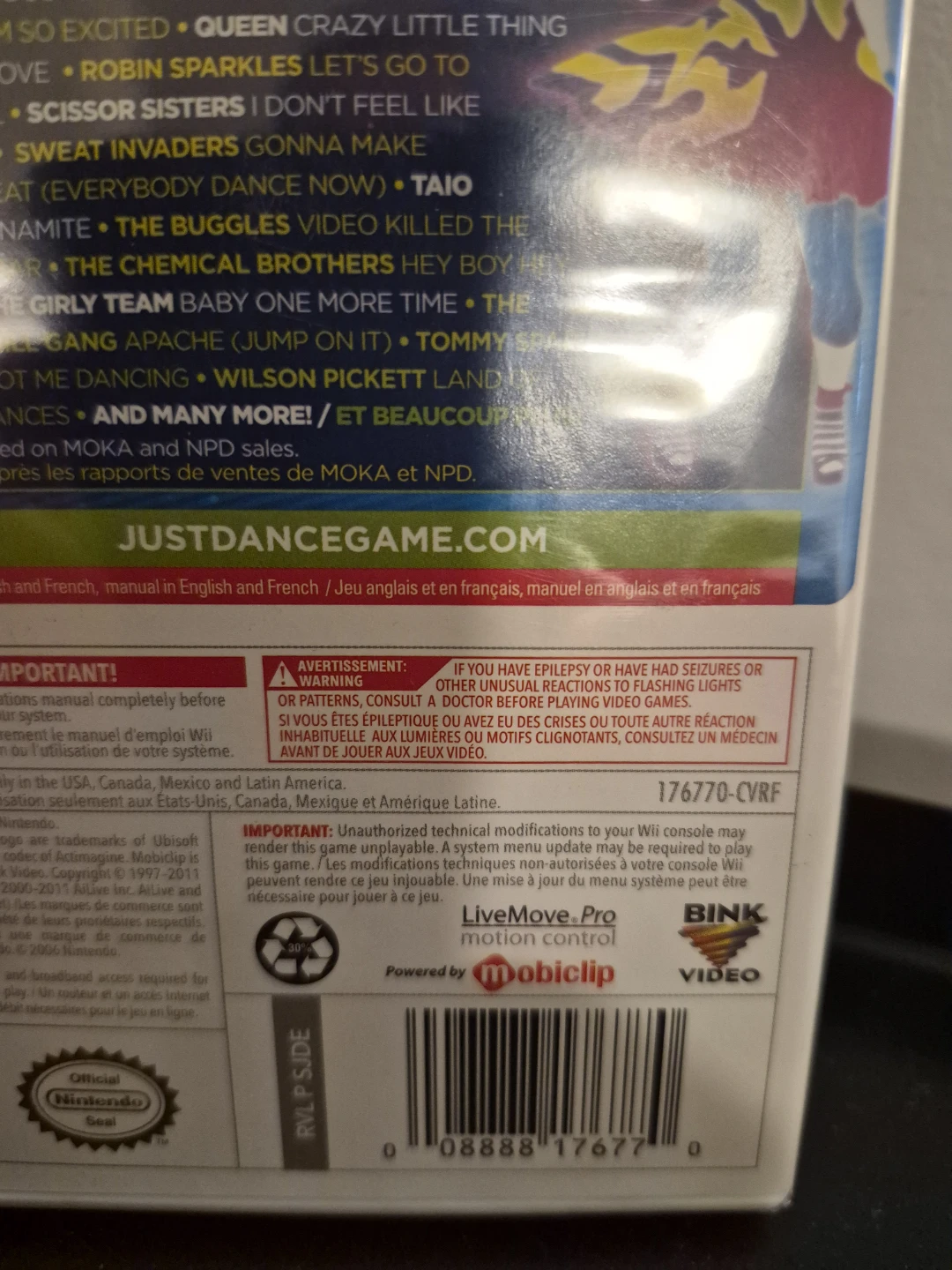 SEALED Just Dance 3 for Nintendo Wii - photo 3