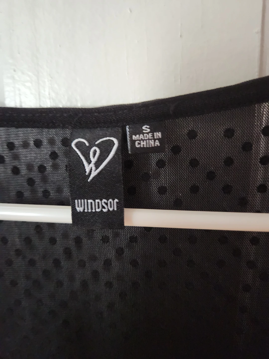 Windsor Black Embellished Mesh Crop Top - photo 3