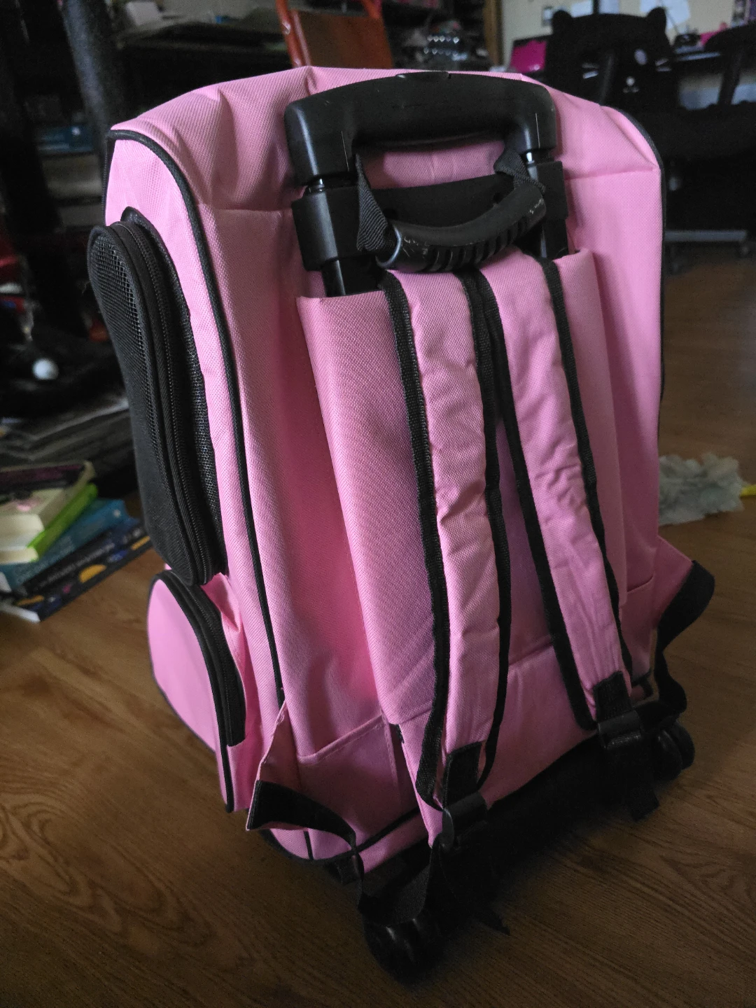 Pink Rolling Pet Carrier Backpack - photo 3