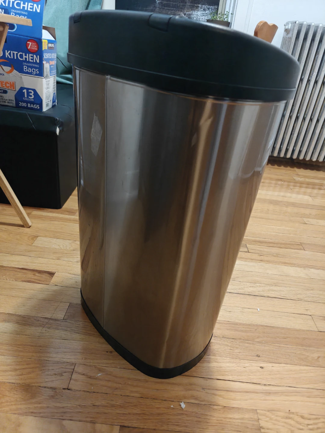 NINESTARS Stainless Steel Trash Can