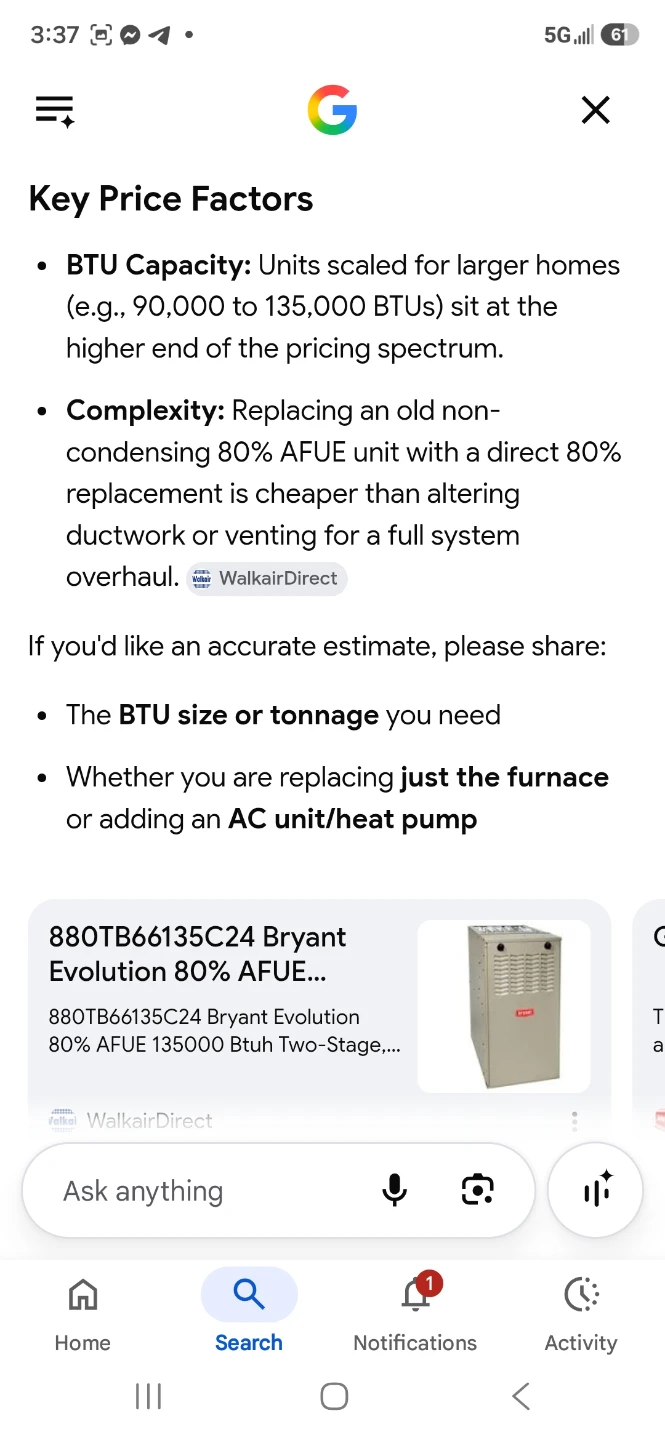 Brand new Plus 80v Energy Efficient Gas Furnace - photo 4