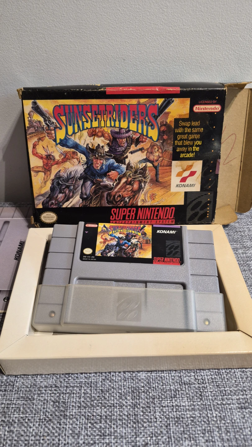 Sunset Riders Super Nintendo Game