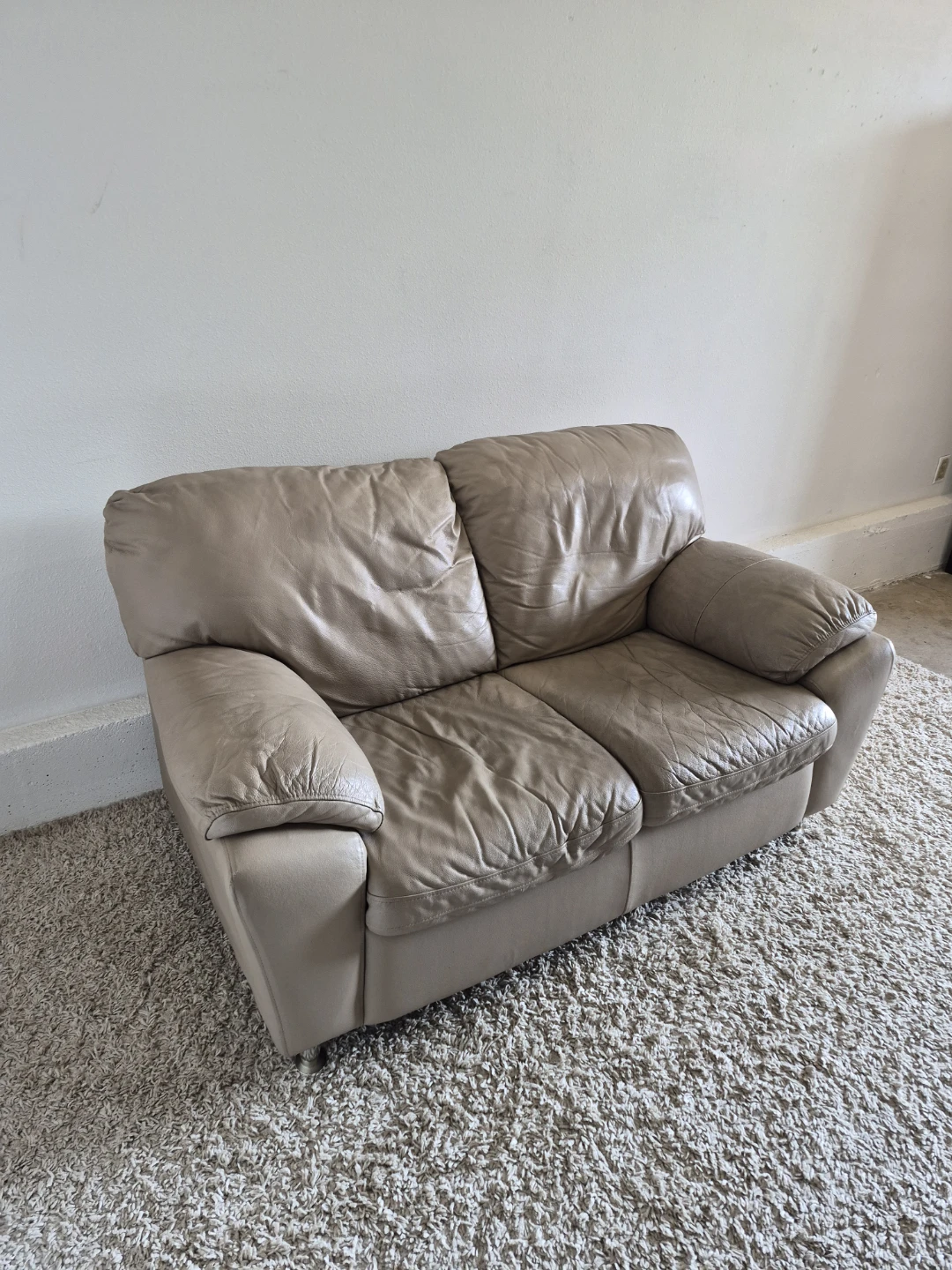 Real Genuine Leather Palliser 2 Seater Loveseat Sofa Couch - photo 5