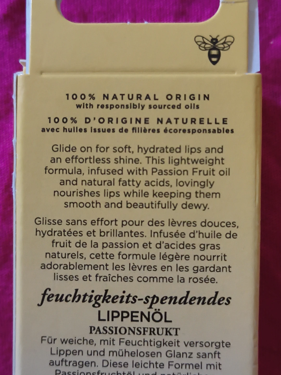 Burt's Bees Hydrating Lip Oil - Passion Fruit - photo 2