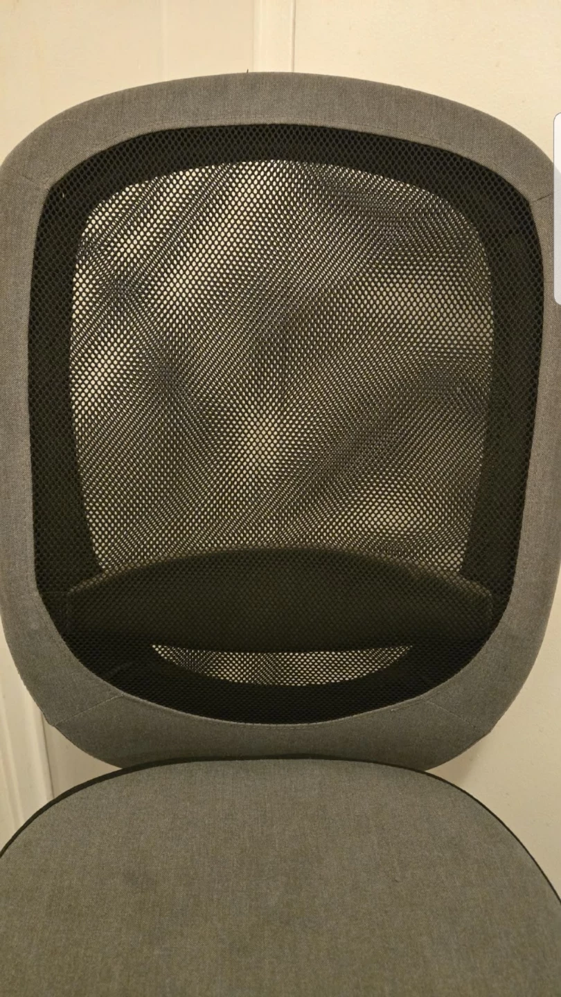 Grey Office Chair with Mesh Back