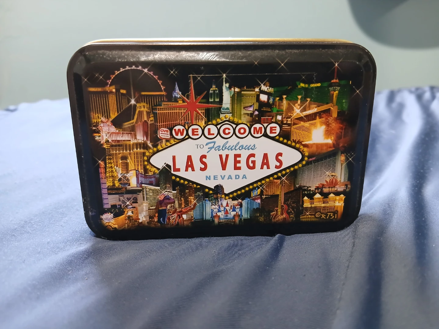 Las Vegas Souvenir Card Set In Plastic