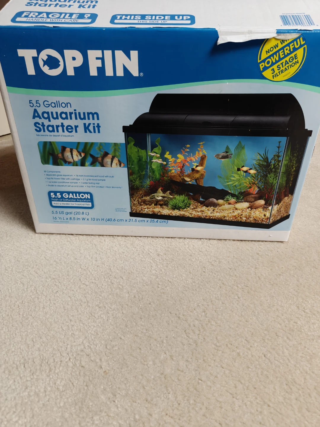 TopFin 5.5 Gallon Fish Tank