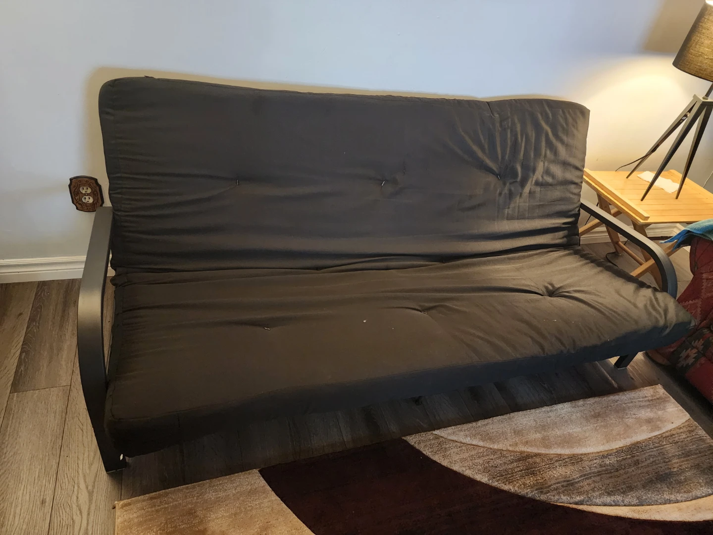 Black Futon Sofa Bed - photo 4