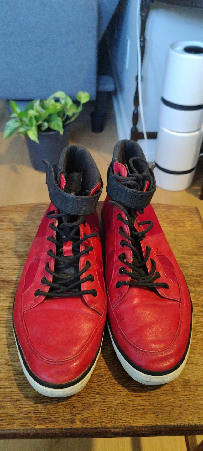 Red High-Top Sneakers