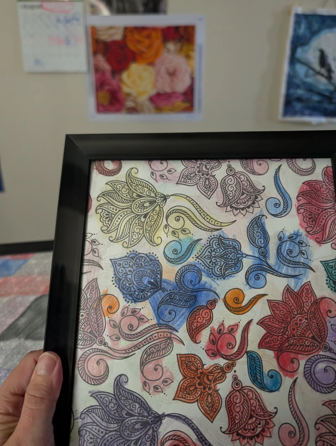 Framed Colouring Art Print