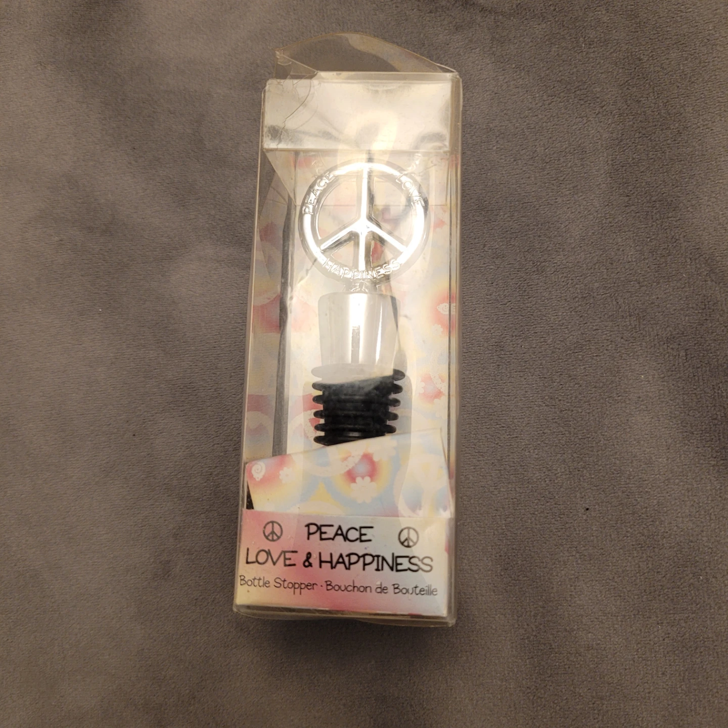 Kate Aspen Peace Love Happiness Bottle Stopper - photo 3