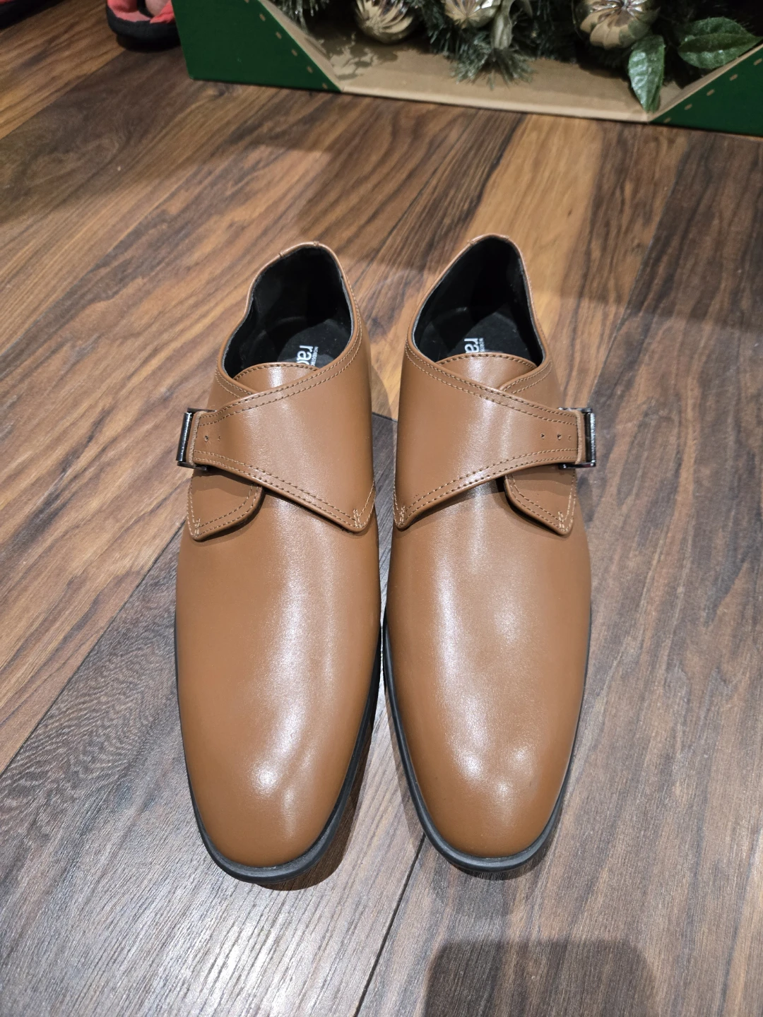 Brown Leather Monk Strap Dress Shoes - photo 4