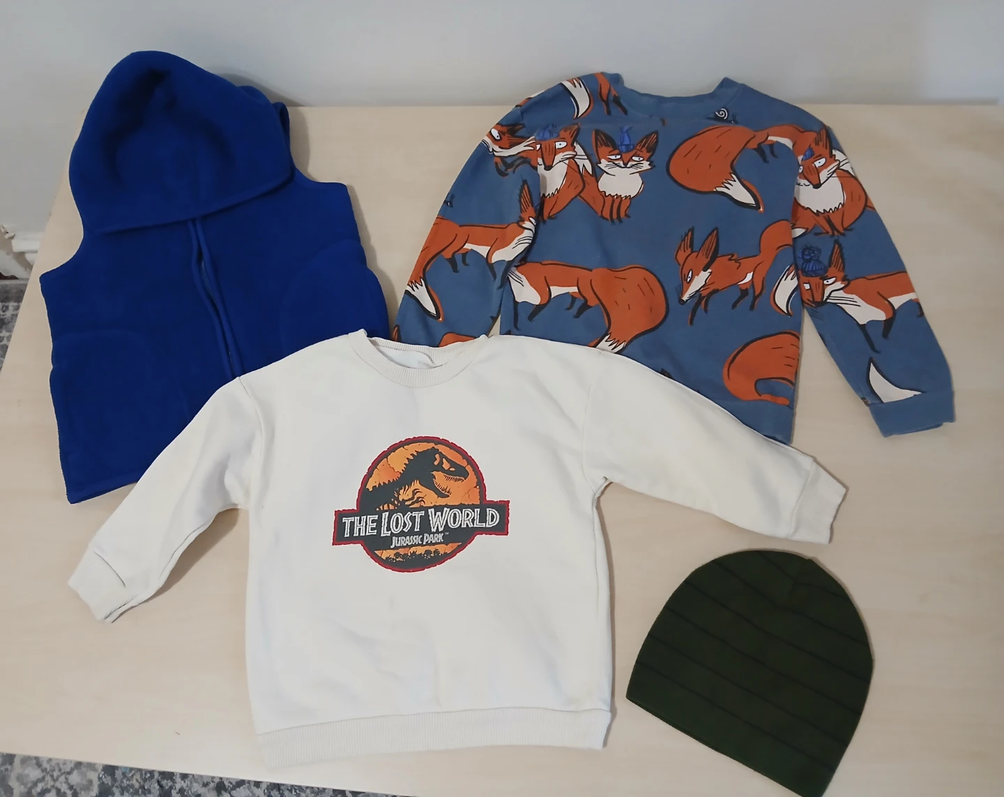 Kids' Clothing Bundle - Sweaters, Vest, and Hat