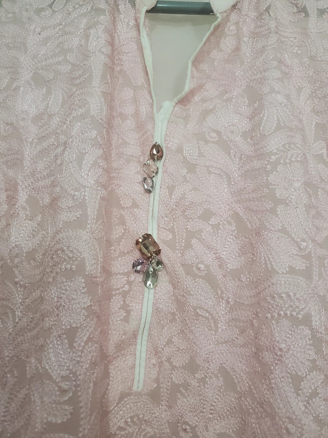 SHEEP Pink Embroidered Tunic Top - photo 3