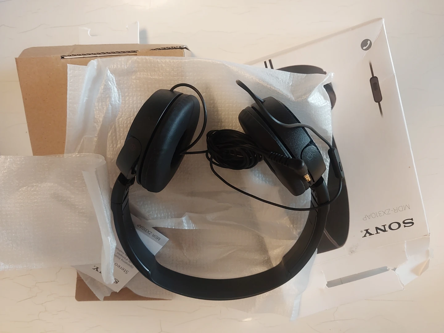 Sony On-Ear Headphones (MDRZX310APB) - Black