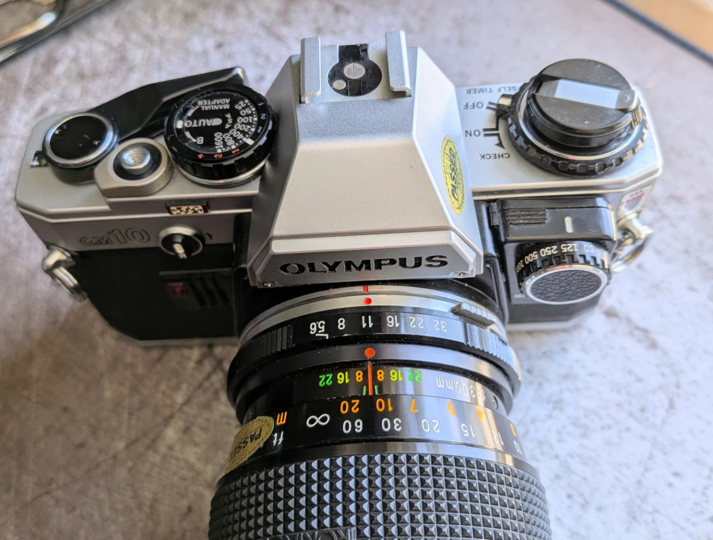 Olympus OM10 w/Manual Adapter