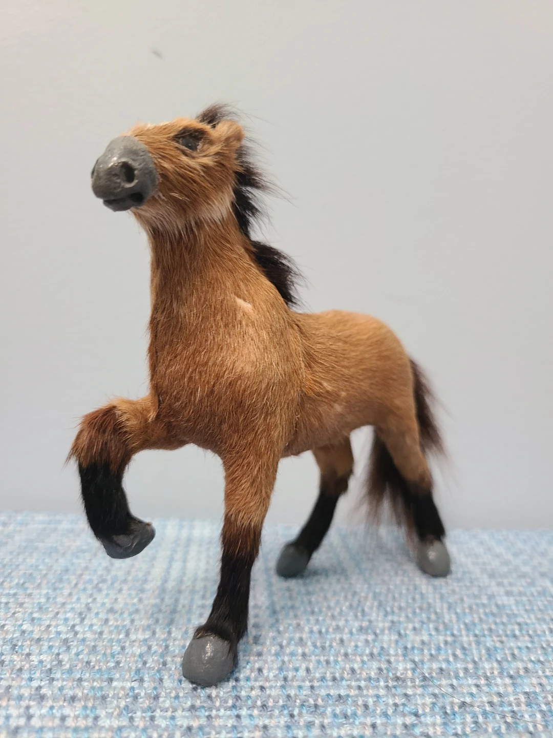 Vintage Real Hair Horse Figure