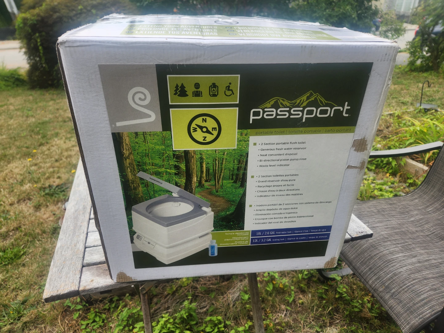 Passport Portable Toilet 2 Section